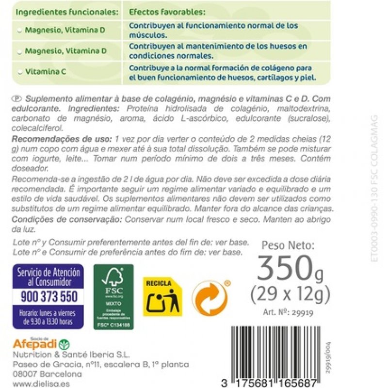 Dietisa Collagen with Magnesium 350g