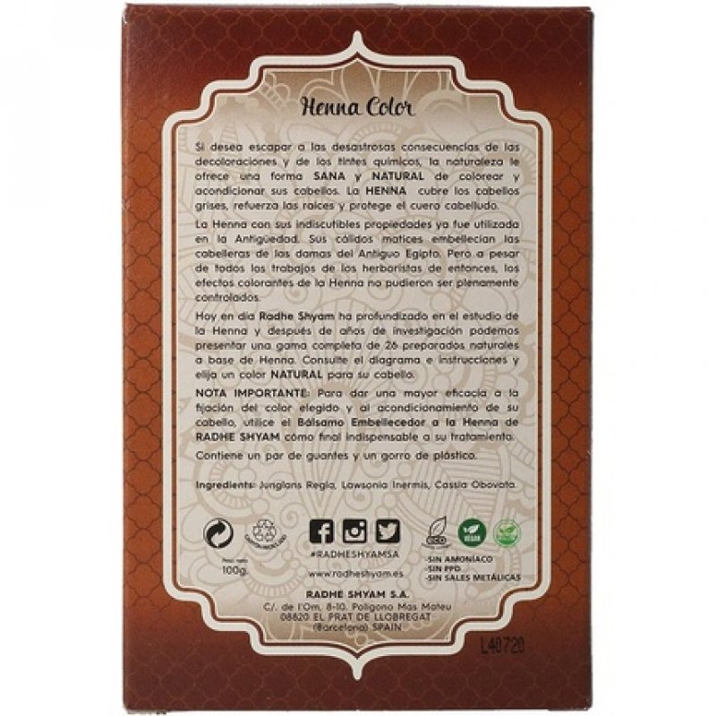 HENNA RADHE SHYAM Permanent Coloring 100g