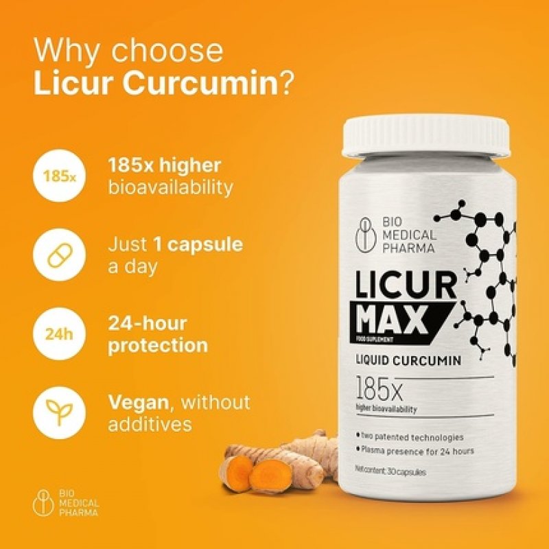 Turmeric Curcumin Licur Max 30 High Dose Novasol Micellar Curcumin