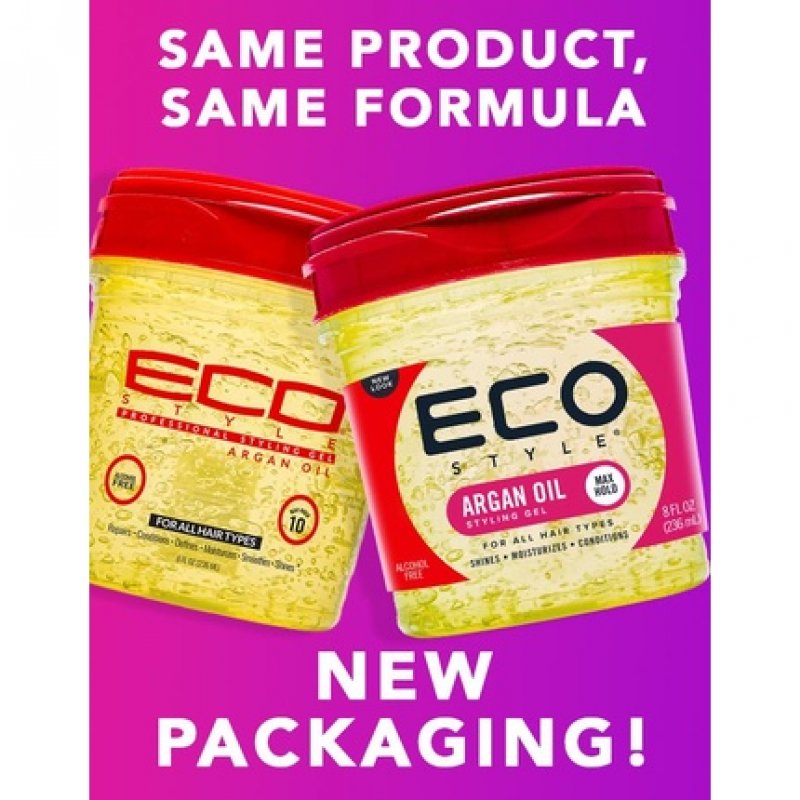 ECOCO Moroccan Argan Oil Styling Gel 8 Fluid Ounce