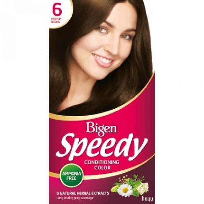 Bigen Speedy Conditioning Color No.6 Medium Brown with Natural Herbal Extracts