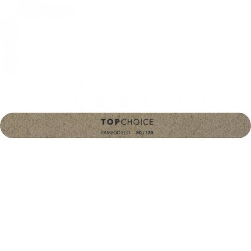 Top Choice Bamboo Nail File 80/120 - Straight