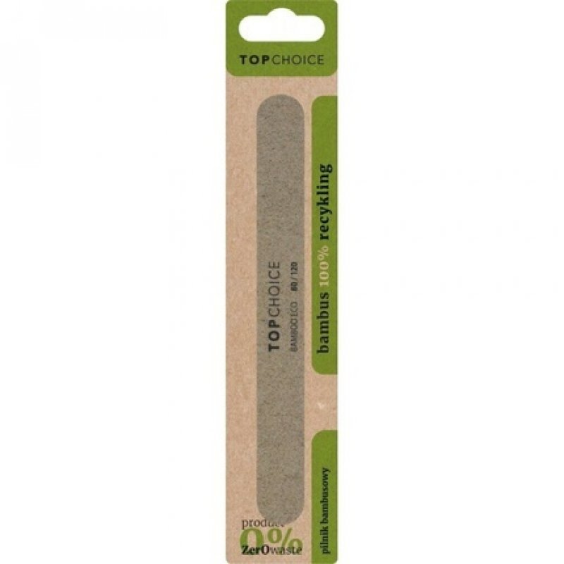 Top Choice Bamboo Nail File 80/120 - Straight