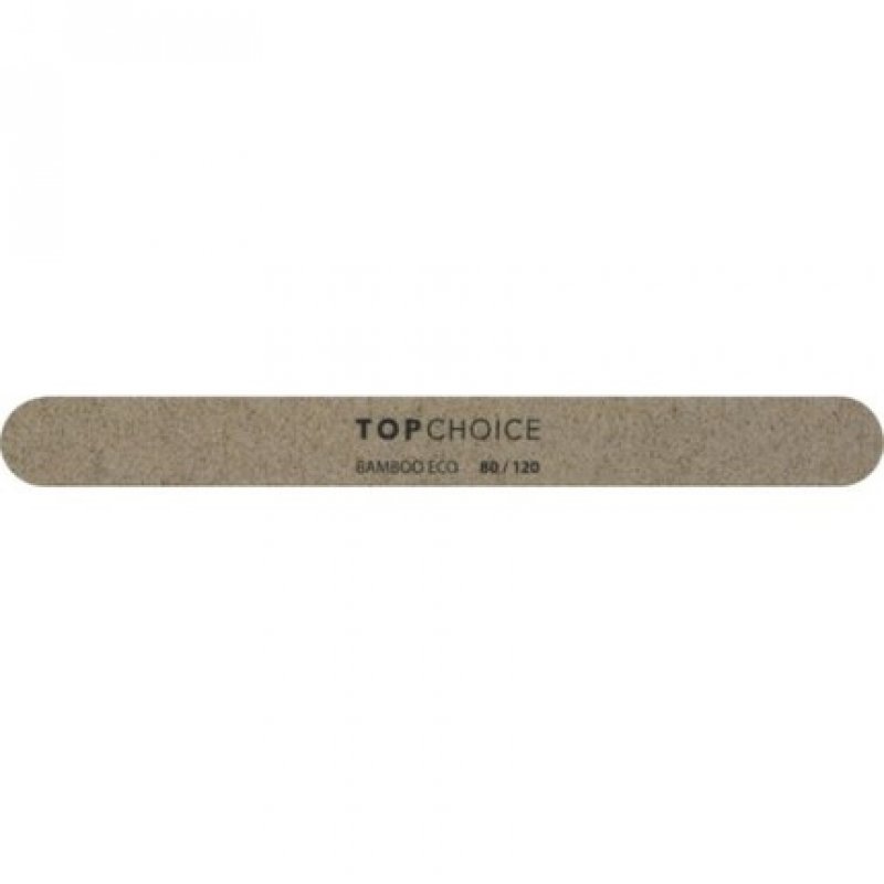 Top Choice Bamboo Nail File 80/120 - Straight