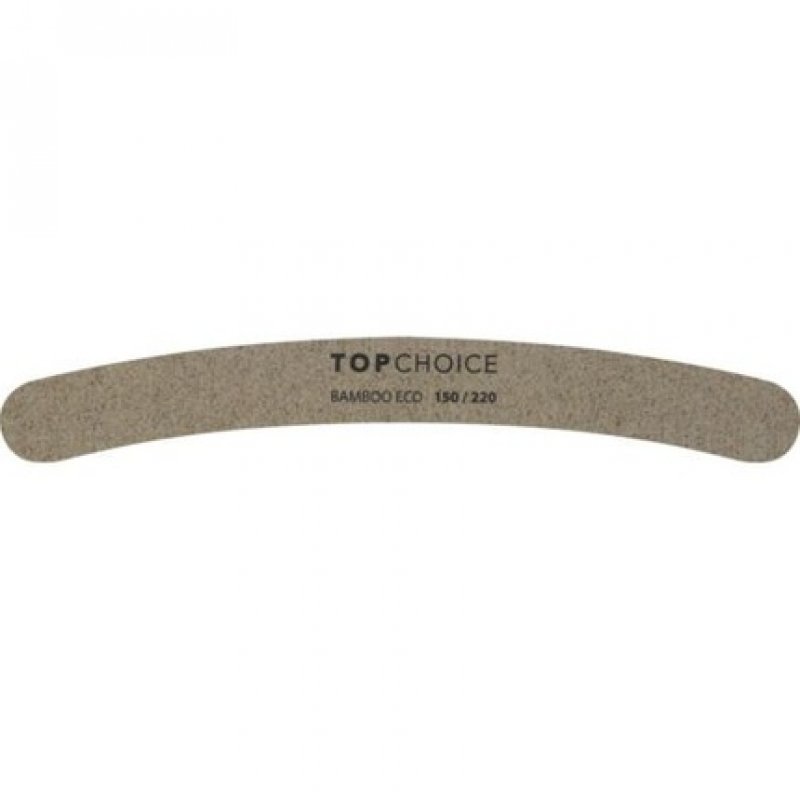 Top Choice Bamboo Nail File 150/220 - Curved