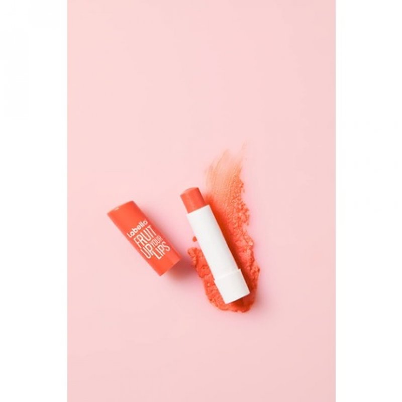 Labello Peach Shine Moisturizing Colored Lip Balm with Sweet Peach Flavor