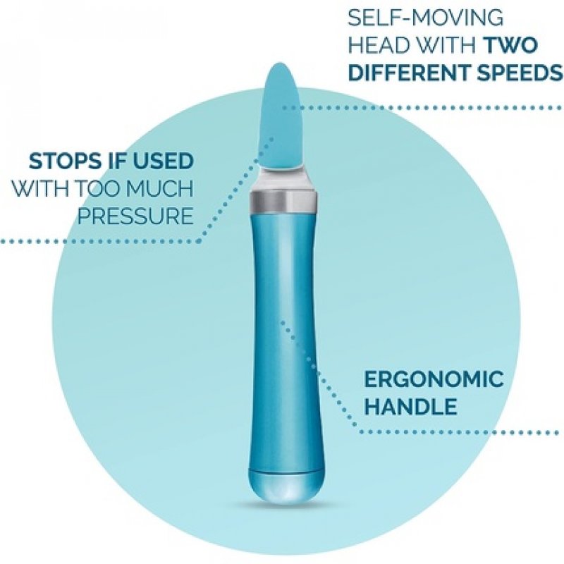 Scholl Velvet Electronic Nail Care System Blue 6 Count