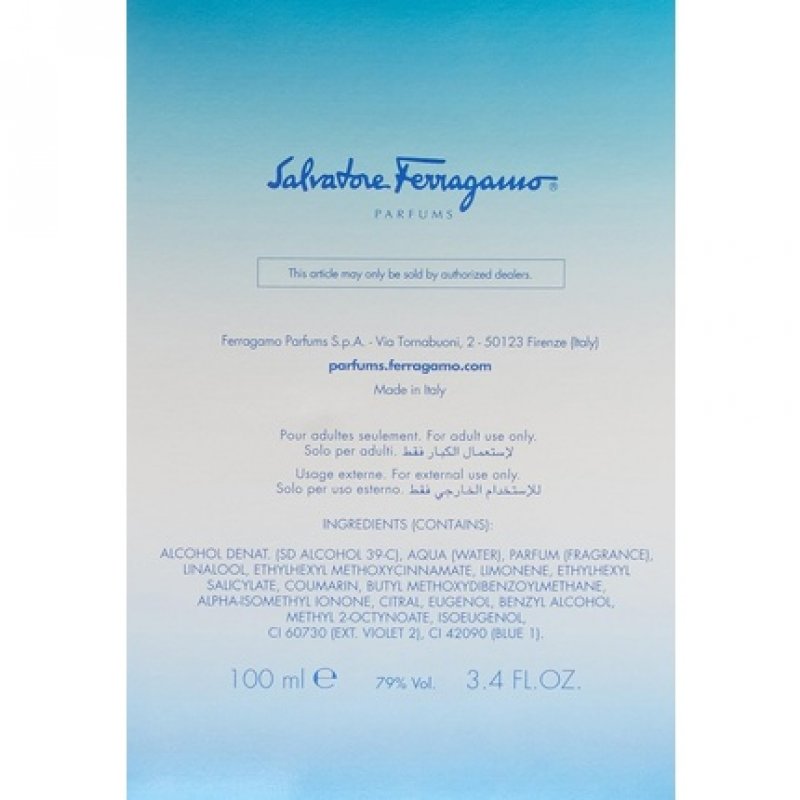 Salvatore Ferragamo Incanto Blue Eau de Toilette Spray for Men 100ml