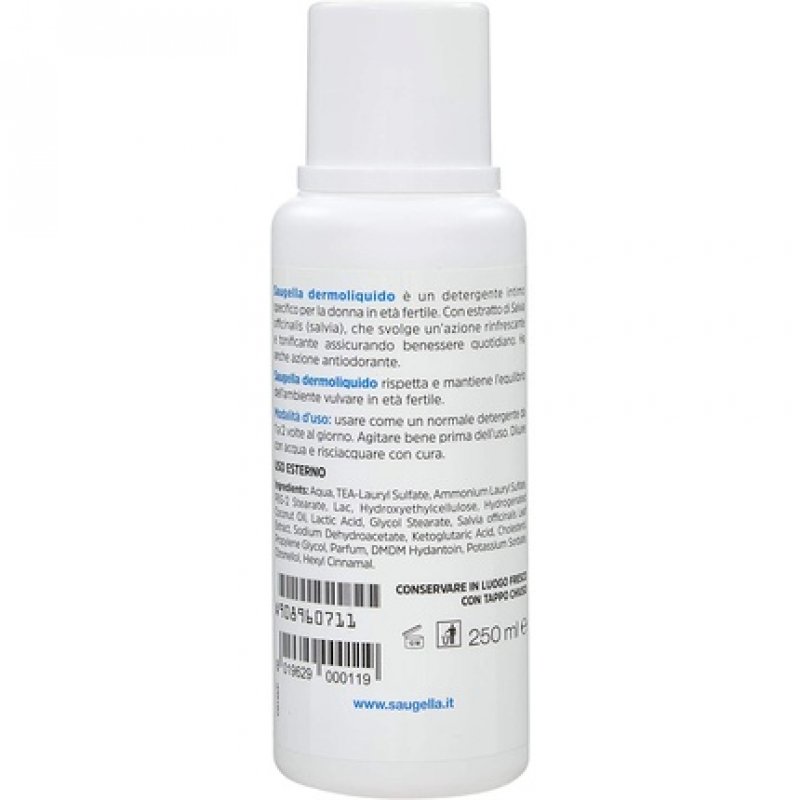 Saugella Dermoliquid Intimate Hygiene Detergent 250ml