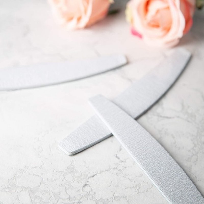 T4B MIMO Boat-Shaped Zebra Nail File with 150/150 Grit