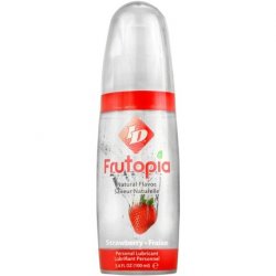 ID Frutopia Strawberry Flavored Water Based Personal Lubricant 3.4 Fl Oz Bottle