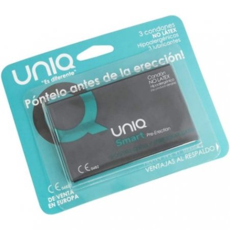 UNIQ SMART Latex-Free Pre-Erection Condom 3 Pack