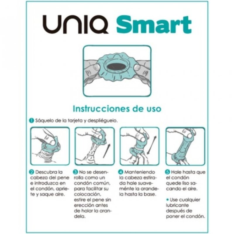 UNIQ SMART Latex-Free Pre-Erection Condom 3 Pack