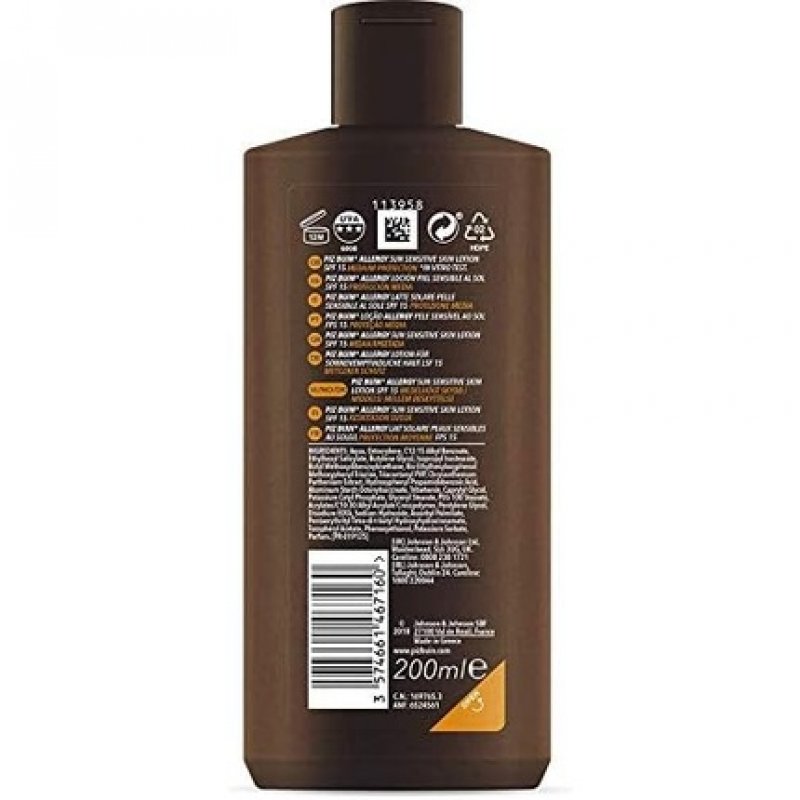 Piz Buin Allergy Sun Sensitive Skin Lotion SPF15 200ml
