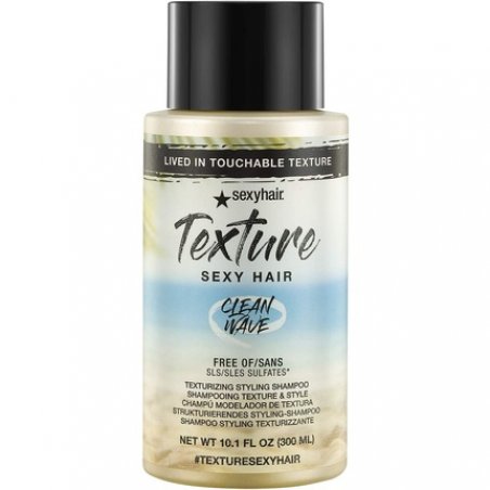 Texture Sexy Hair Clean Wave Texturizing Styling Shampoo 300ml 10.1oz