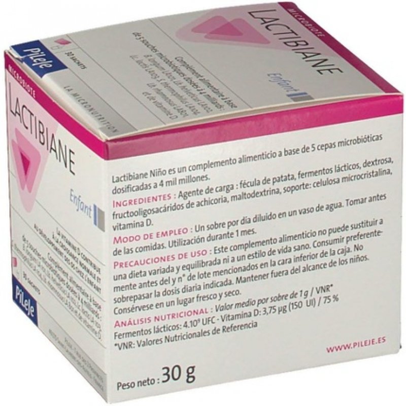 Pileje Lactibiane Children 30 Sachets of 1g
