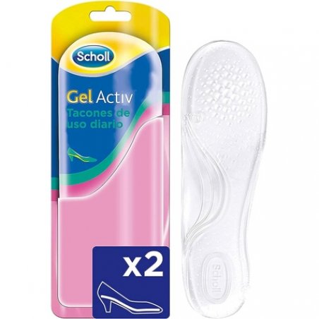 Scholl Gel Activ Daily Heel Insoles Size 35-40.5