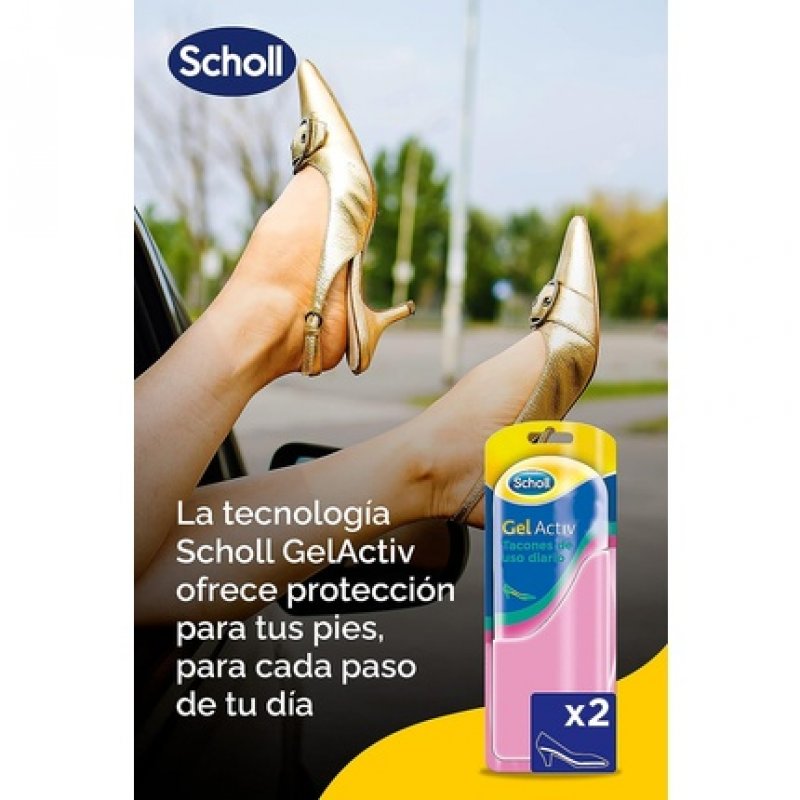 Scholl Gel Activ Daily Heel Insoles Size 35-40.5