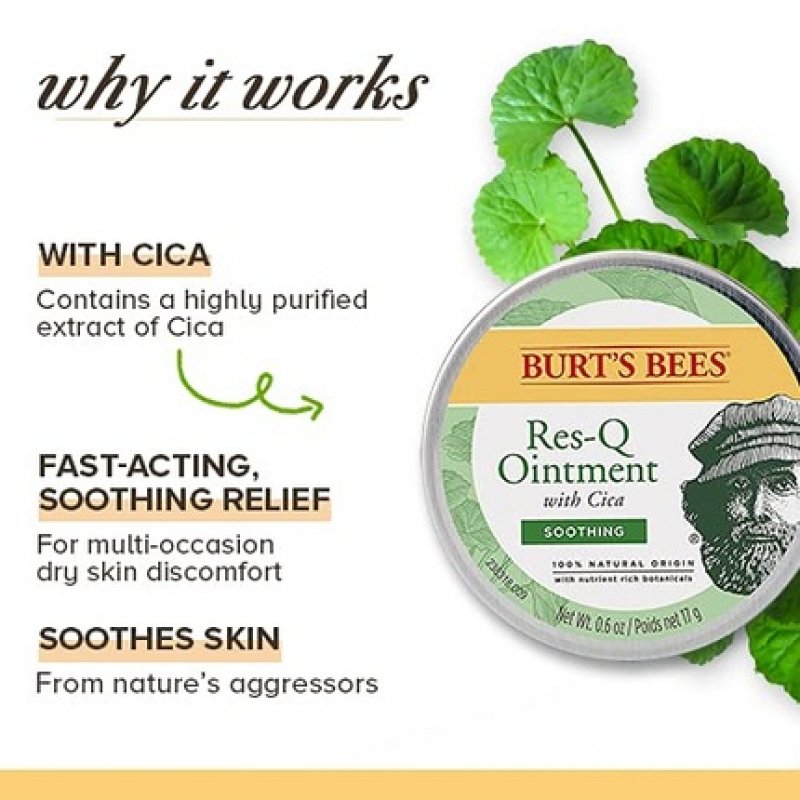 Burt's Bees 100% Natural Origin Multipurpose Res-Q Ointment with Cica 15g