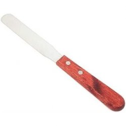 Steel Wax Spatula for Hair Removal with Wooden Handle
