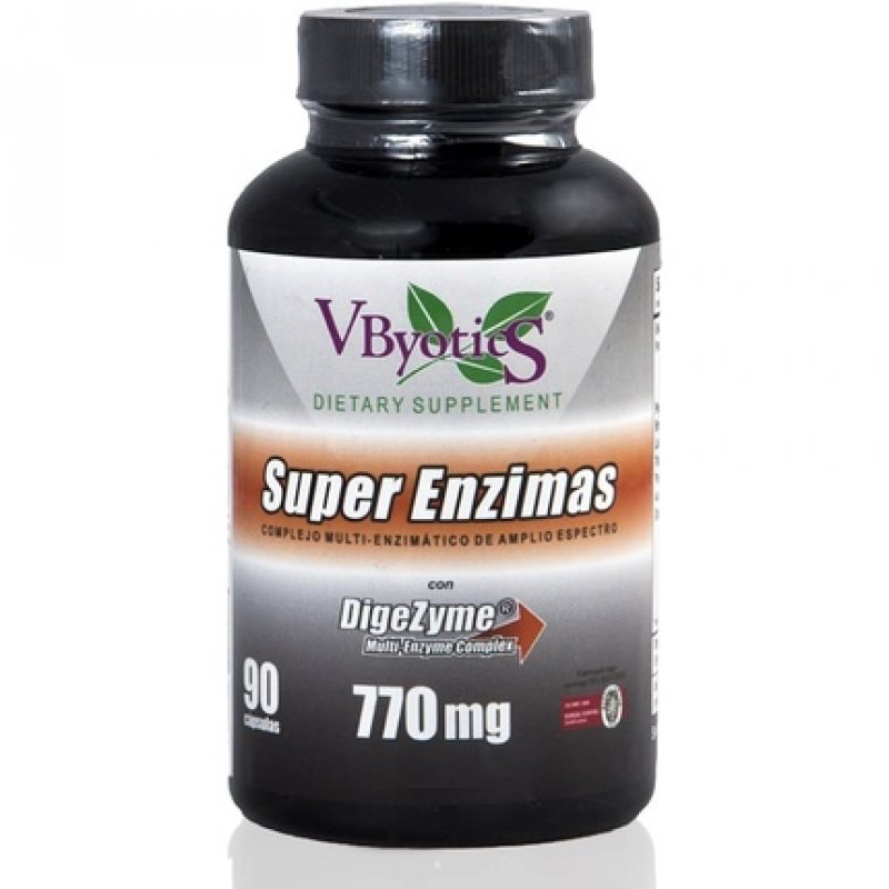 V.byotic Super Enzymes with Dygeszime 90 Capsules