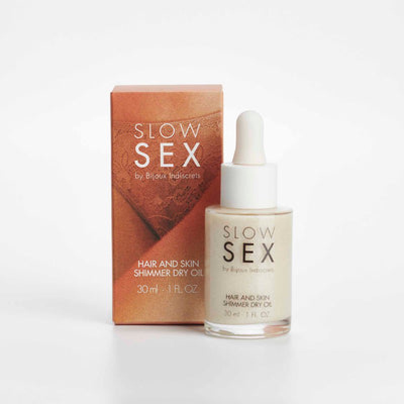 Slow Sex Dry Hair and Skin Shimmer Oil 30ml
