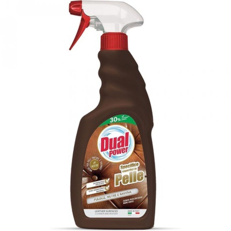 Dual Power Leather Surface Cleaner pH Neutral Ideal for Cleaning and Reviving All Leather Surfaces 500ml