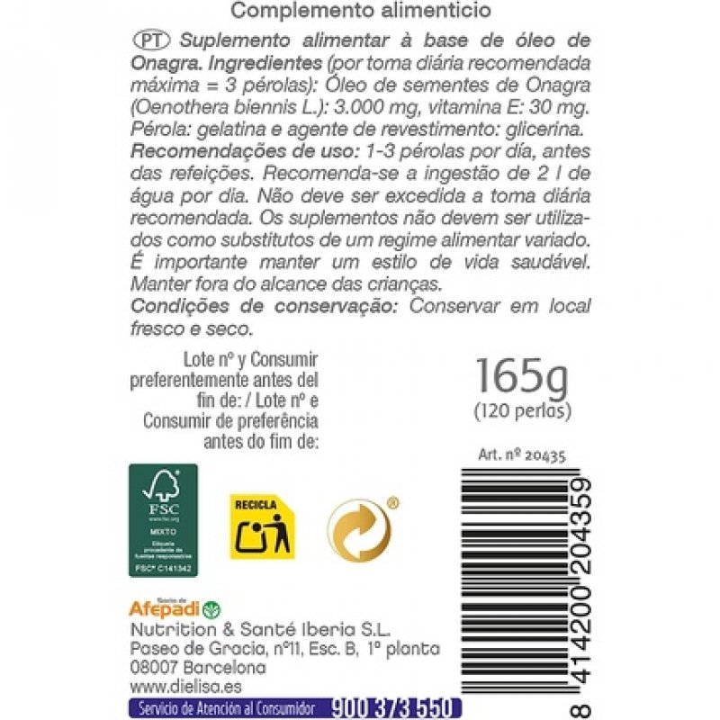 Dietisa Evening Primrose Pearls 120 Pearls