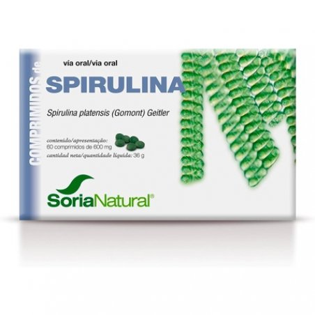 Soria Natural Spirulina Supplement 60 Tablets