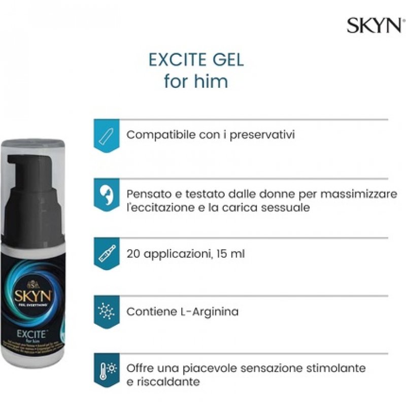 SKYN Excite Gel for Him 15ml Tube