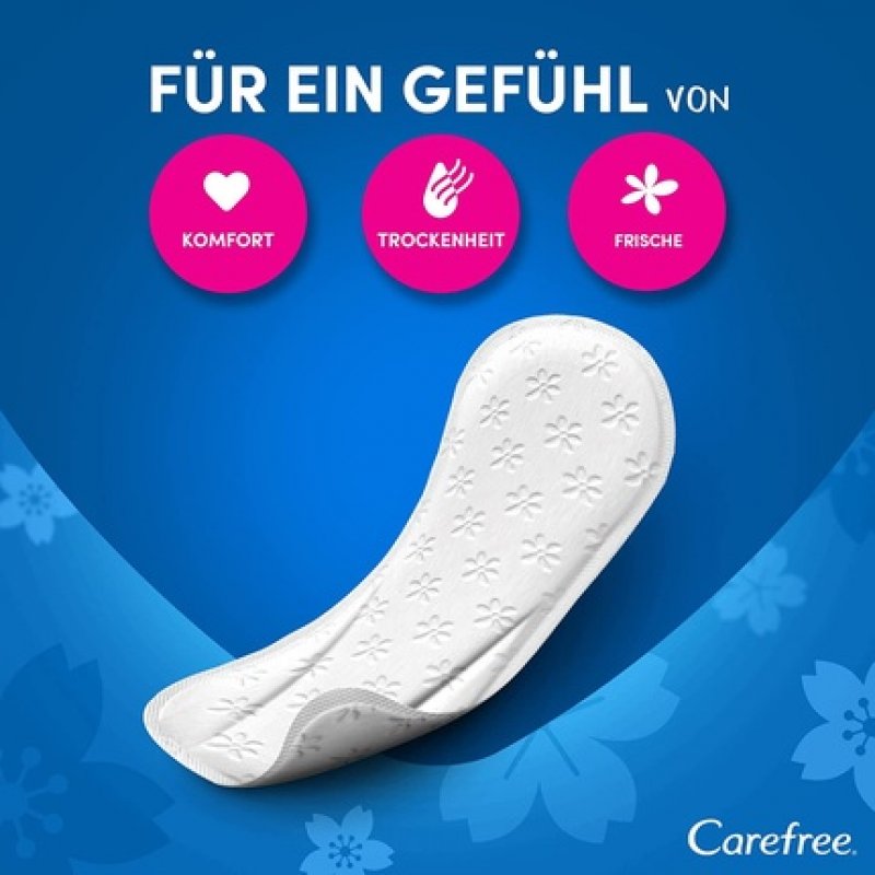 Carefree Cotton Feel Flexiform Panty Liners with Fresh Scent - Normal Size 56 Count