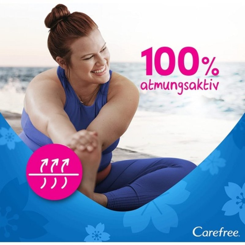 Carefree Cotton Feel Flexiform Panty Liners with Fresh Scent - Normal Size 56 Count