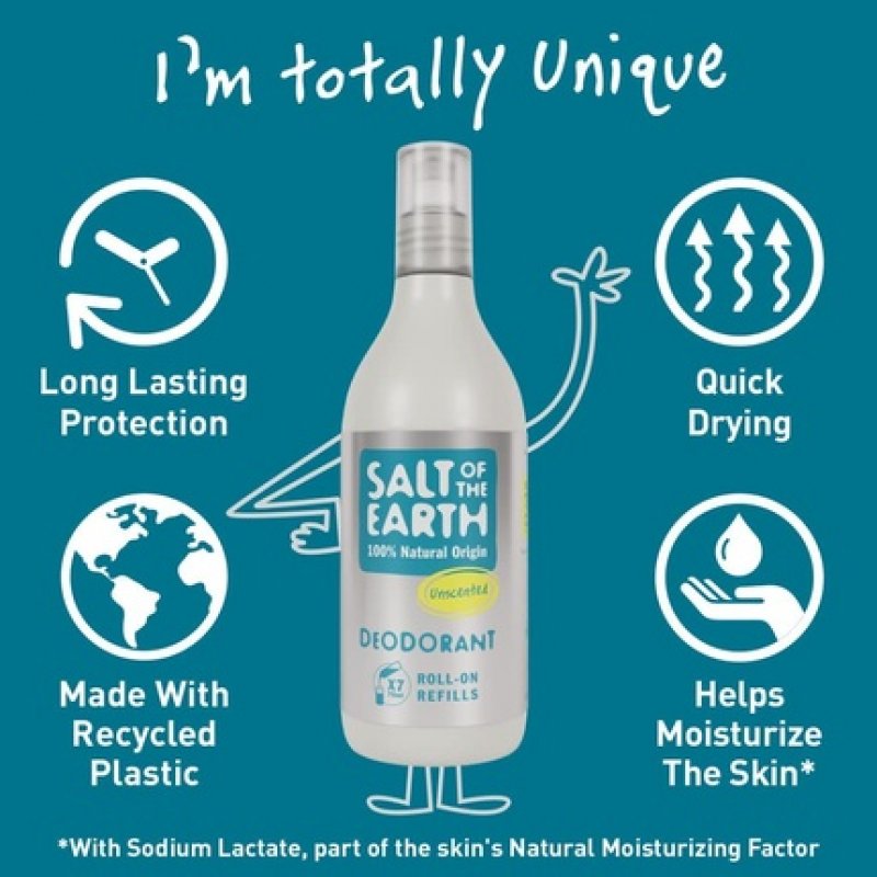 Unscented Roll-On Refill Deodorant