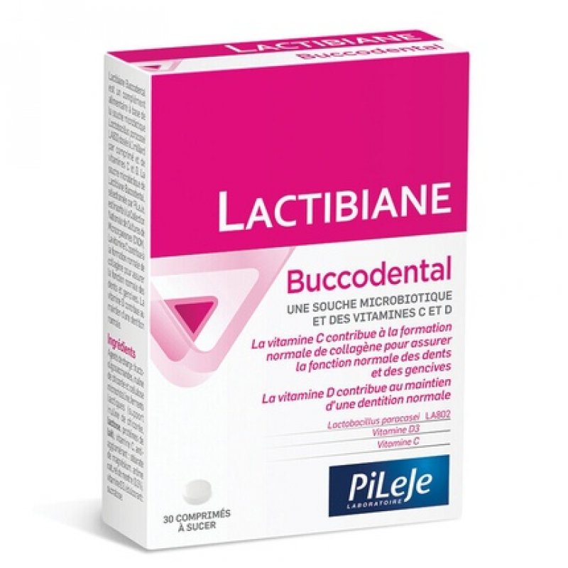 PiLeJe Lactibiane Buccodental Probiotics 30 Tablets