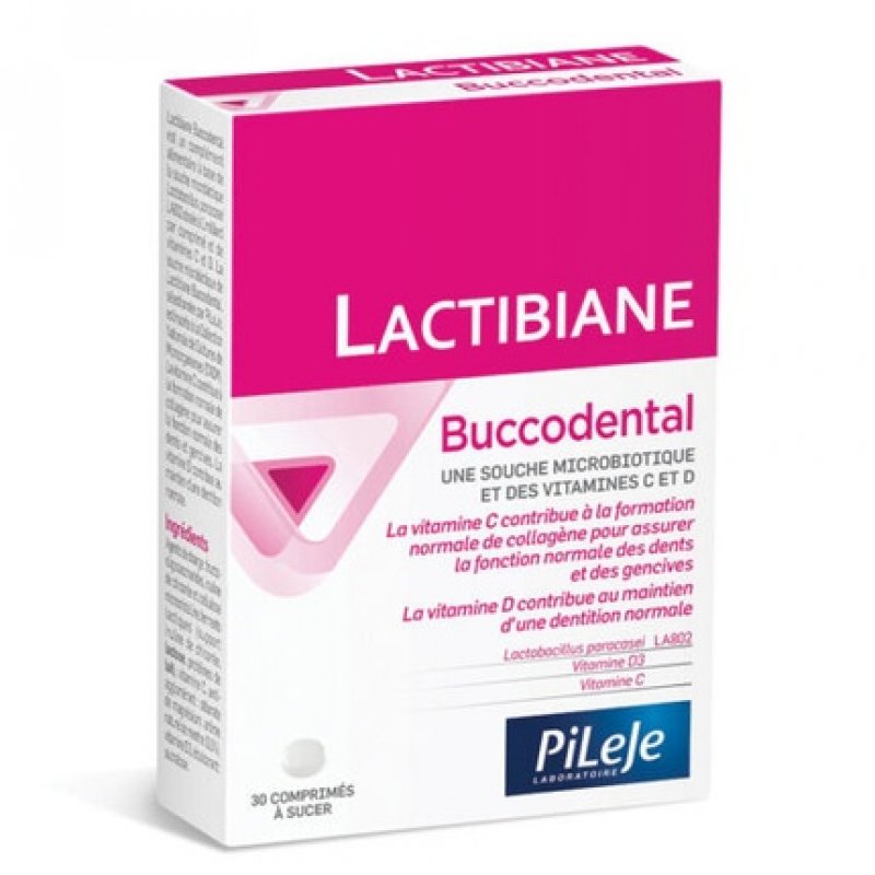 PiLeJe Lactibiane Buccodental Probiotics 30 Tablets