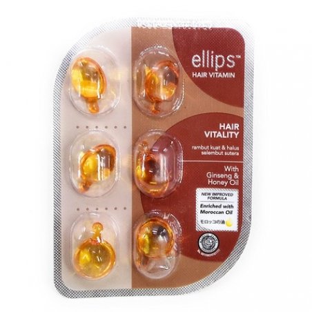 Ellips Hair Vitamin Moroccan Oil Hair Vitality 6 Capsules per Blister Pack of 12