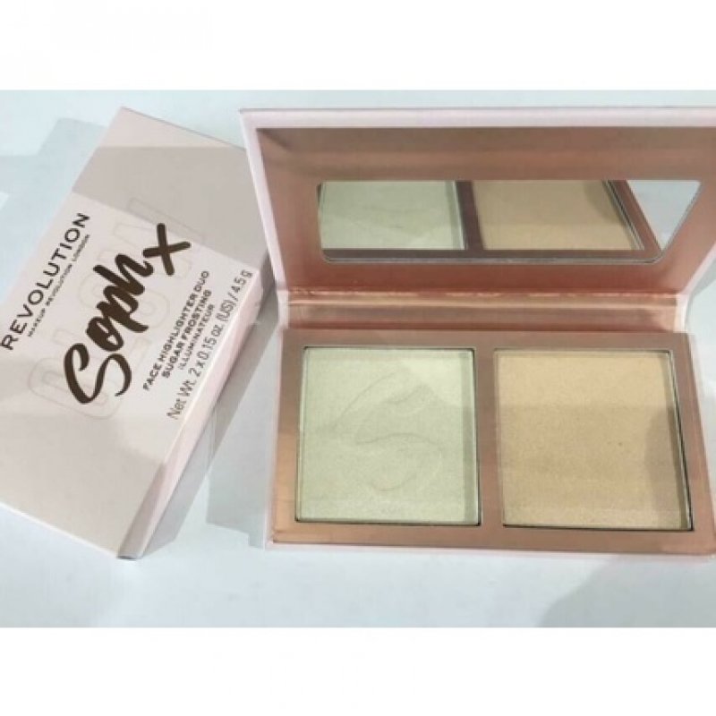 Revolution X Soph Face Highlighter Duo Palette Sugar Frosting - New and Boxed