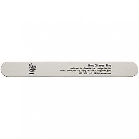 Peggy Sage White Nail File 2 Sided Washable 400/400 - 122100