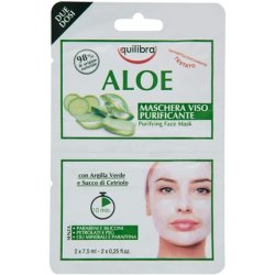 Equillibra Purifying Aloe Face Mask 7.5ml - Pack of 2