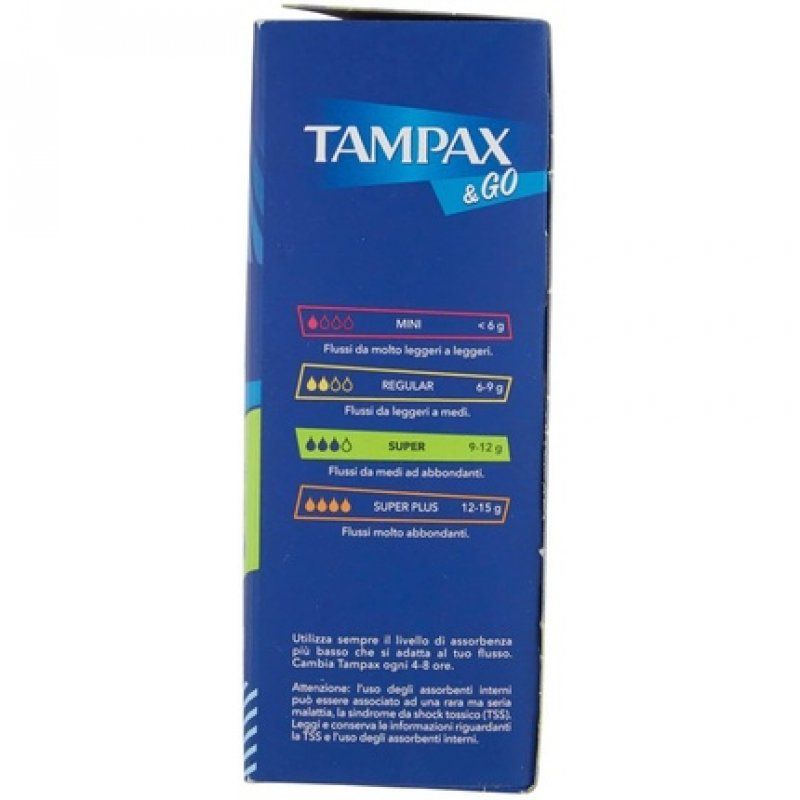 Tampax & Go Super Tampons 18 Count