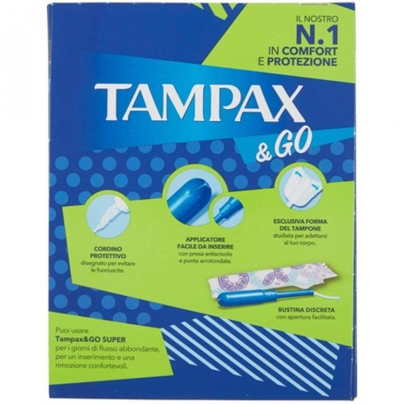 Tampax & Go Super Tampons 18 Count