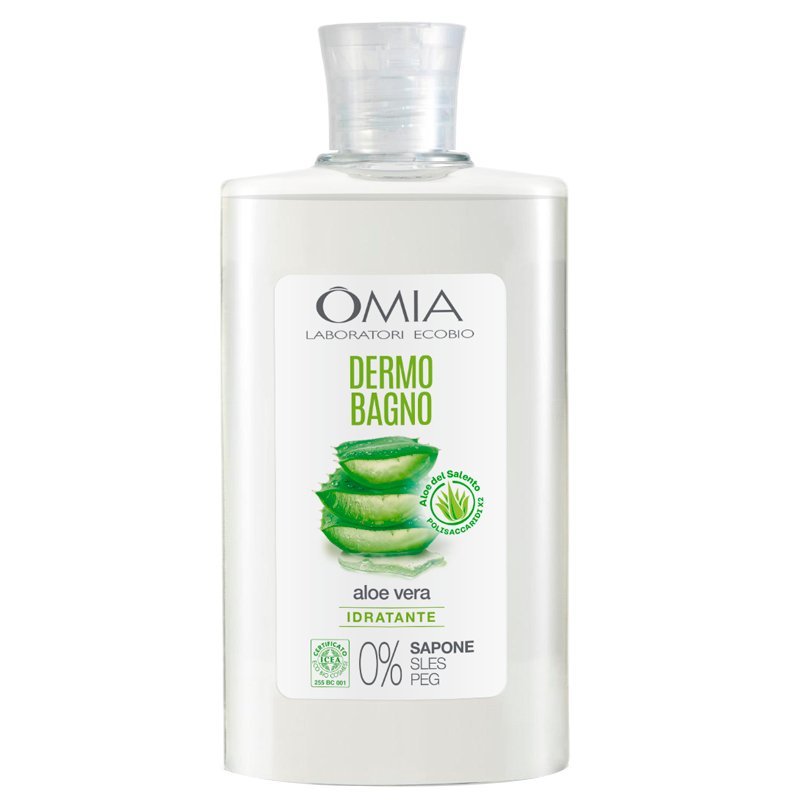 Omia Dermo Bio Bath with Aloe Vera from Salento Gentle and Refreshing Bath Foam Dermatologically Tested Vegan and