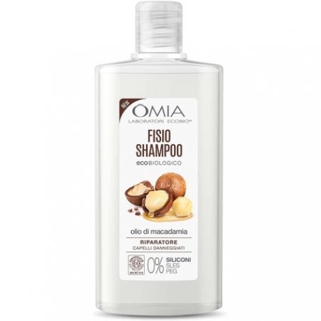Omia Fisio Eco Bio Shampoo with Macadamia Oil for Damaged Hair 200ml