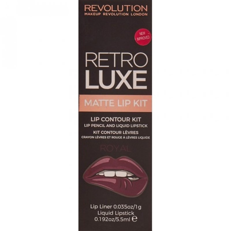 Makeup Revolution Retro Luxury Matte Lip Kit Royal