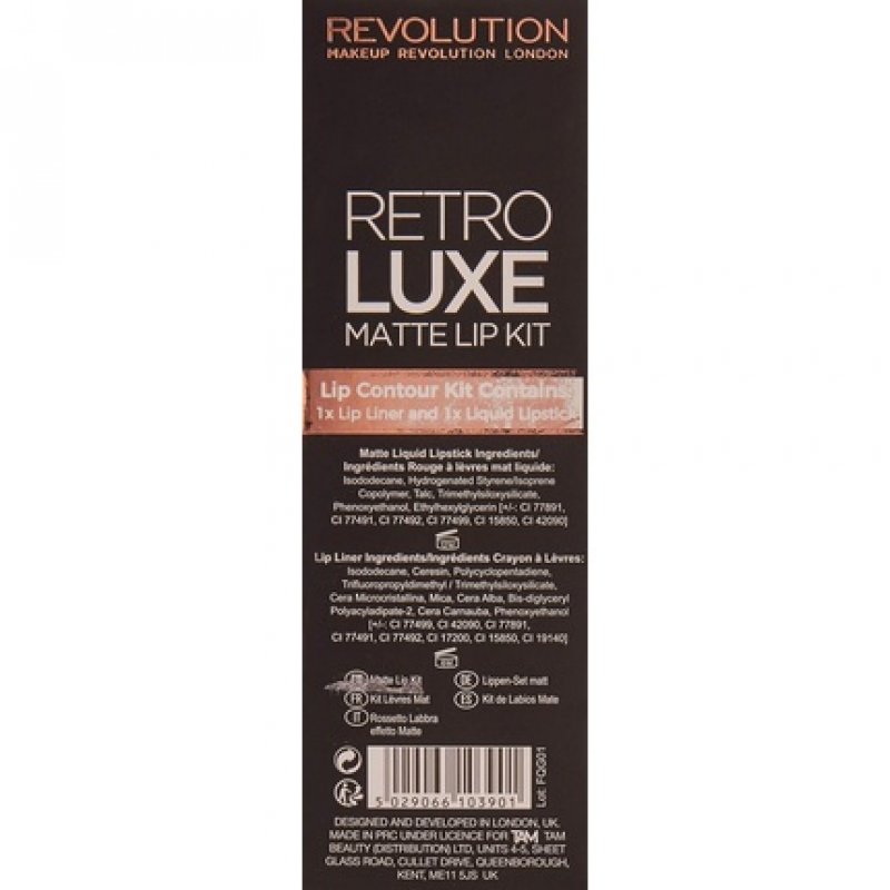 Makeup Revolution Retro Luxury Matte Lip Kit Royal