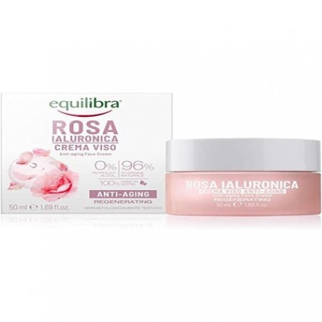 Equilibra Hyaluron-Rose Face Anti-Aging Cream with Damask Rose and Hyaluronic Acid 50ml