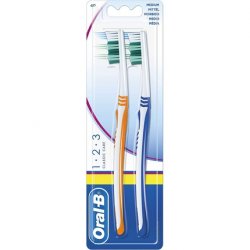 Oral B Toothbrush 1.2.3 Classic Care - Twin Pack