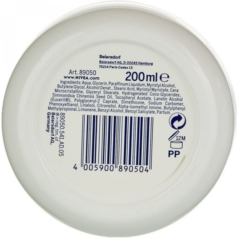 Nivea Soft Face Body Hand Moisturizing Care Cream 200ml