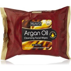 Beauty Formulas Argan Oil Cleansing Facial Wipes 30 Wipes