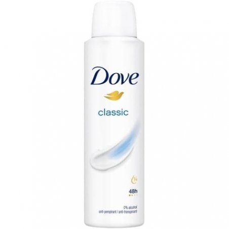 Dove Antiperspirant Deodorant Classic Women 0% Alcohol 150ml